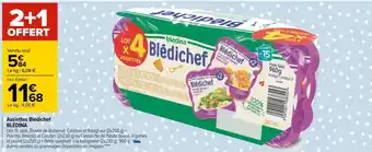 Carrefour Blédina assiettes blédichef offre