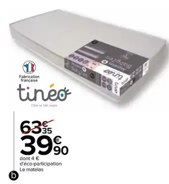 Carrefour Tineo matelas "babyzen" offre