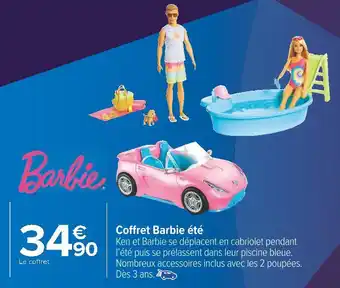 Carrefour Market Barbie coffret barbie été offre