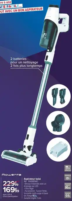 Carrefour Market Rowenta aspirateur balai offre