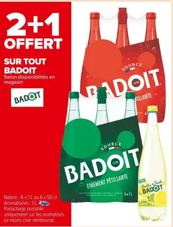 Carrefour Market Badoit bon plan sur tout badoit offre