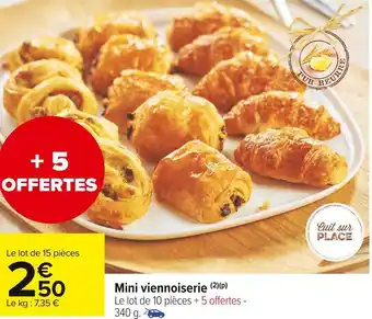 Carrefour Market Mini viennoiserie offre