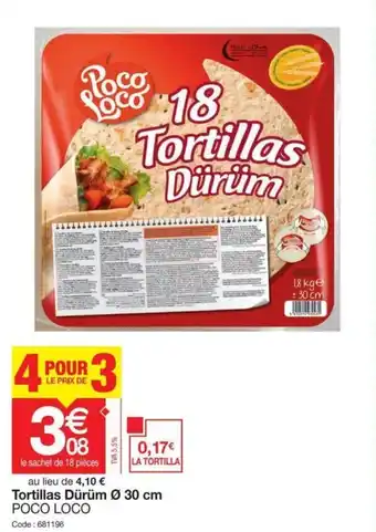 Tortillas durum