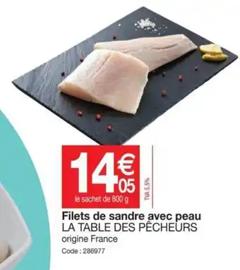 Promocash Filets de sandre avec peau offre