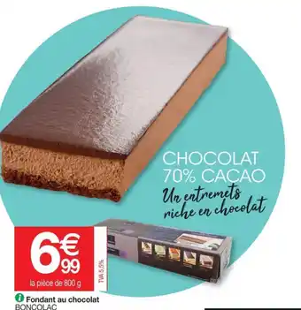 Promocash Fondant au chocolat offre