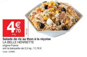 Promocash Salade de riz au thon à la niçoise offre
