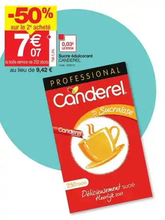Promocash Sucre édulcorant offre
