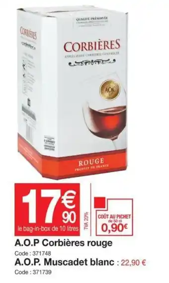 A.O.P. corbières rouge