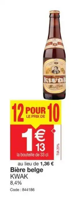 Promocash Bière belge offre