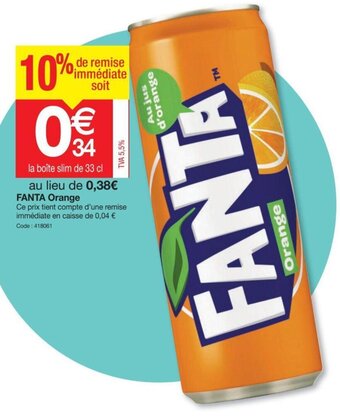 Promocash Fanta Orange offre