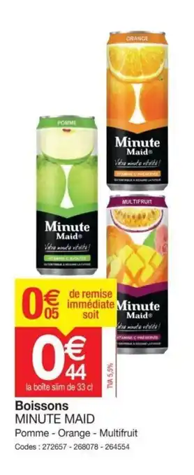 Promocash Boissons Minute Maid offre