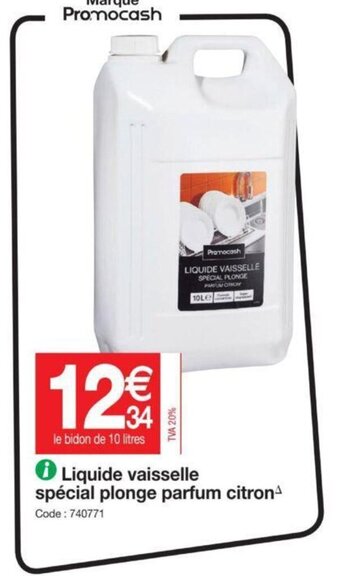 Promocash Liquide Vaisselle Spécial Plonge Parfum Citron offre