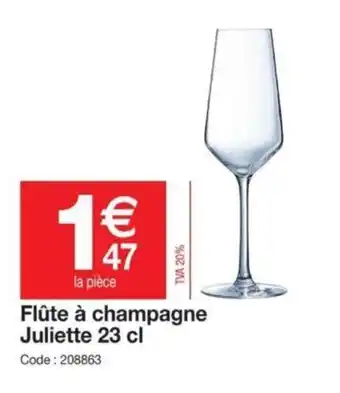Promocash Flûte à Champagne offre