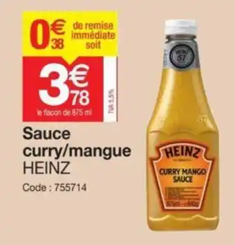 Promocash Sauce Curry/Mangue offre