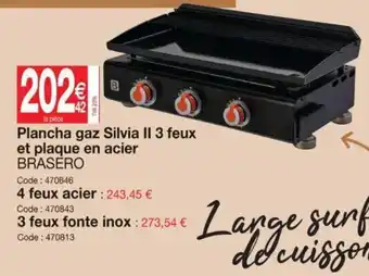 Promocash Plancha Gaz Silvia II 3 Feux offre