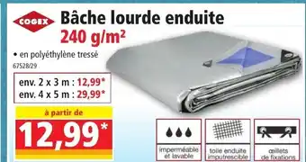 Norma Bâche Lourde Enduite offre