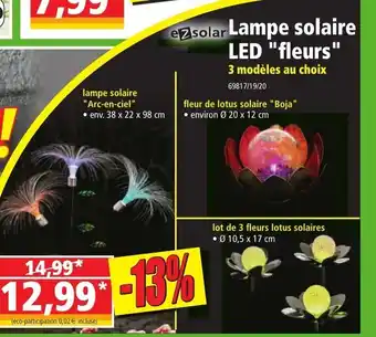 Norma Lampe Solaire offre