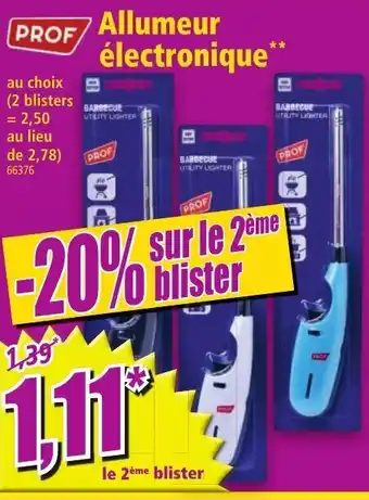 Norma Allumeur électronique offre