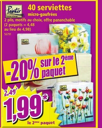 Norma 40 Serviettes offre