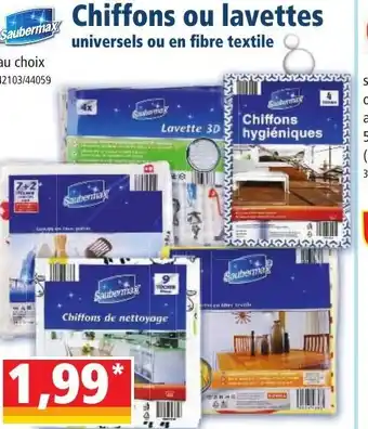Norma Chiffons Ou Lavettes offre