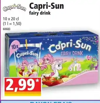 Norma Capri-sun fairy drink offre