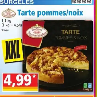 Norma Tarte pommes/noix offre