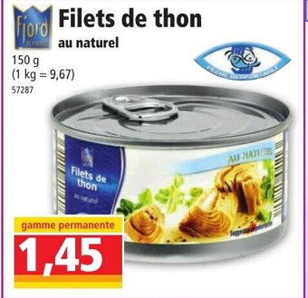 Norma Filets de thon au naturel offre