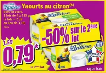 Norma Yaourts au citron offre