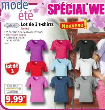 Norma Lot de 3 t-shirts offre