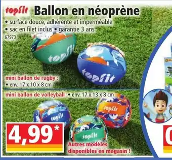 Norma Ballon en néoprène offre