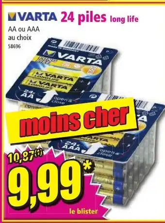 Norma 24 piles long life offre