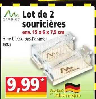 Norma Lot de 2 souricières offre