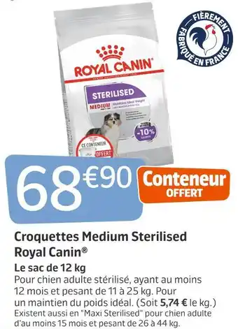 Jardiland Royal canin croquettes medium sterilised offre