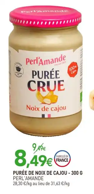 naturéO Perl'amande purée de noix de cajou offre