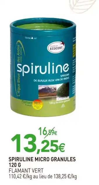Flamant vert spiruline micro granules 120 g