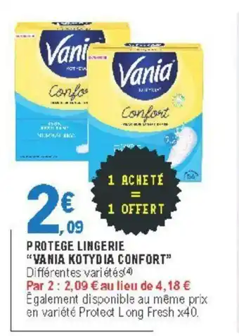 E.Leclerc Protege Lingerie "Vania Kotydia Confort" offre