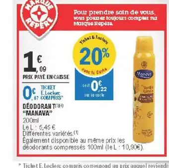 Déodorant "Manava"