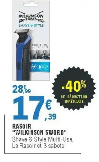 E.Leclerc Rasoir "Wilkinson Sword" offre