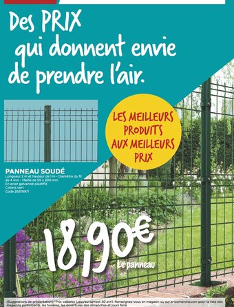 Bricomarché Panneau Soudé offre