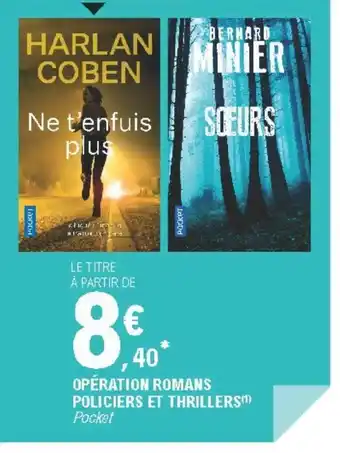 E.Leclerc Opération Romans Policiers et Thrillers offre