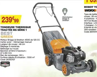 Bricomarché Tondeuse thermique tractée bg série 1 offre