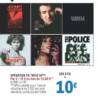 E.Leclerc Opération CD "Best of" offre