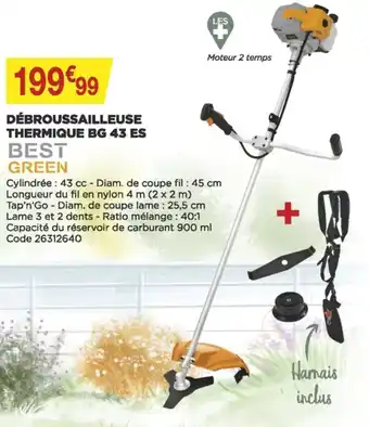 Bricomarché Débroussailleuse thermique bg b43 es offre