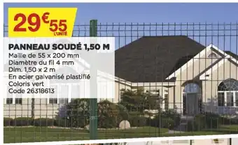Bricomarché Panneau soudé 1,50 m offre