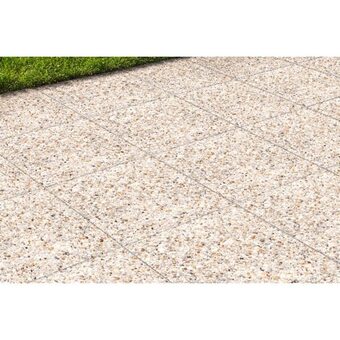 Brico Dépôt Dalle béton gravillons grise 40 x 40 cm offre