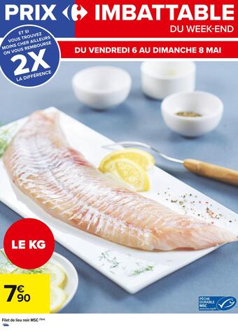 Carrefour Market Filet de lieu noir msc offre