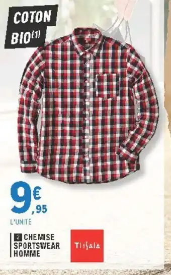 E.Leclerc Chemise Sportswear Homme offre