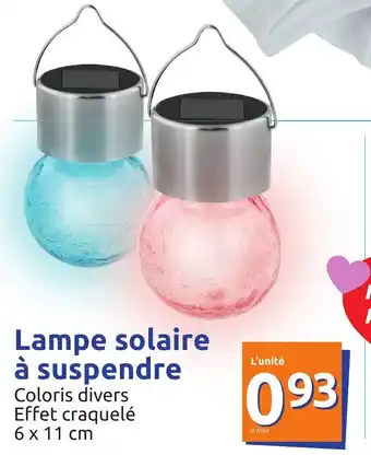 Action Lampe solaire à suspendre offre