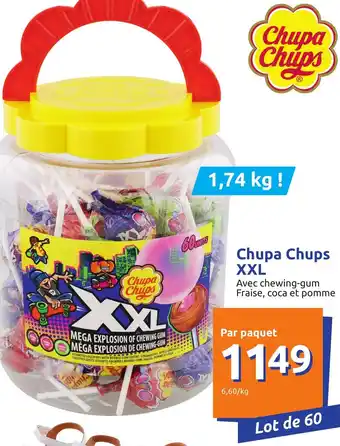 Action Chupa chups XXL offre