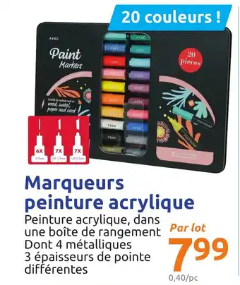 Action Marqueurs peinture acrylique offre